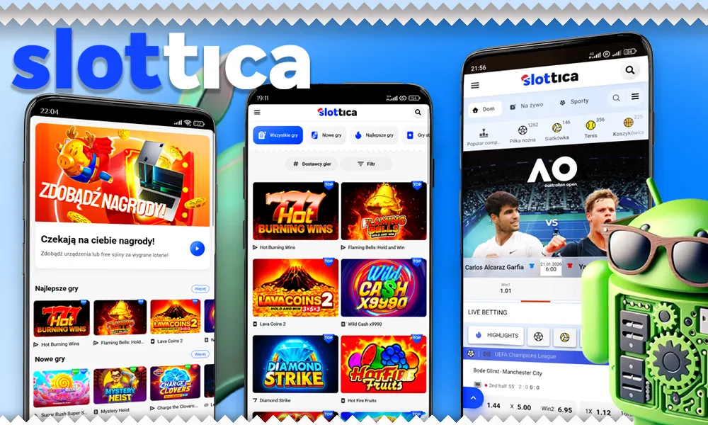 Aplikacja Mobilna Slottica dla Android i iOS dla Polskich Graczy